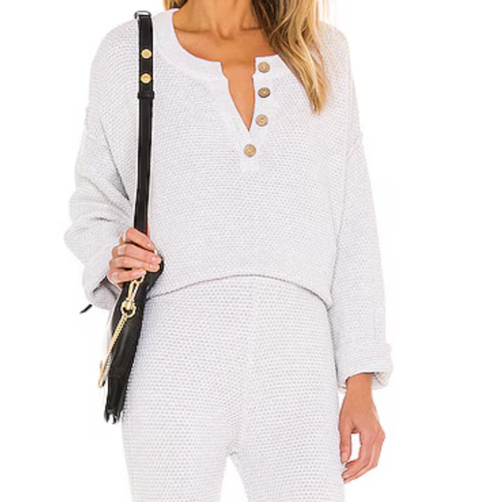 Free People Beach Hailey 100% Cotton Slouchy Sweater